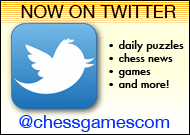 Chessgames.com now on Twitter