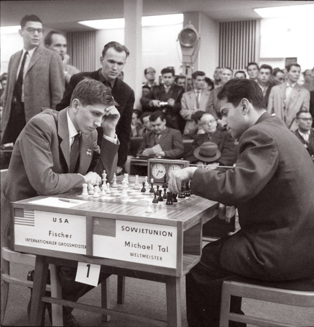Robert James Fischer vs Mikhail Tal (1960) French Drawings