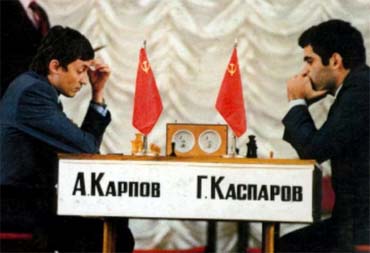 Kasparov with karpov