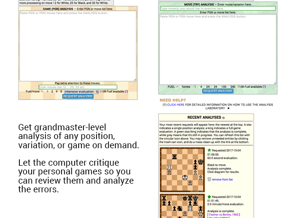 Chessgames Analysis Laboratory